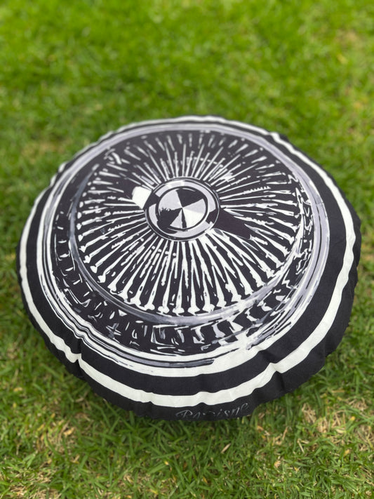 lowrider wheel pillow