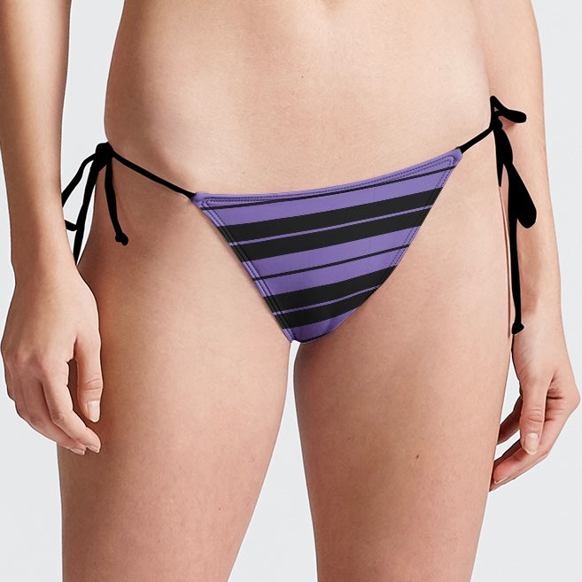 purple & black Charlie Brown bikini bottom