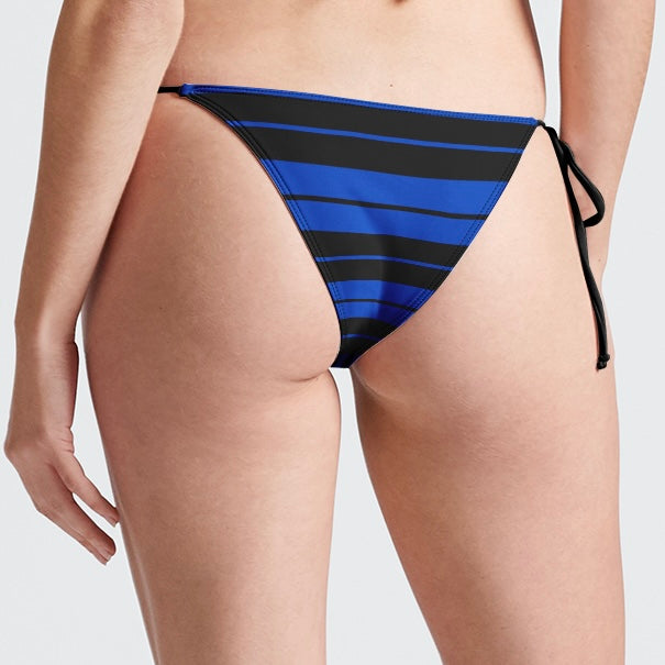 royal & black Charlie Brown bikini bottom