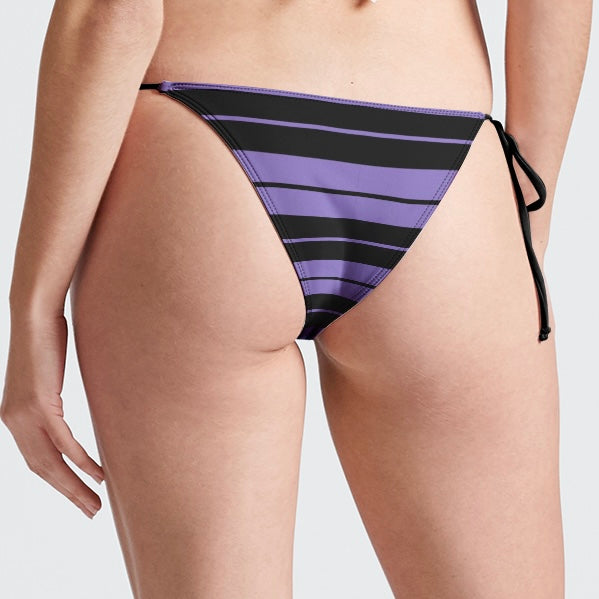 purple & black Charlie Brown bikini bottom