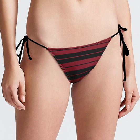 burgundy & black Charlie Brown bikini bottom